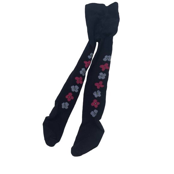 Gymboree Floral Tights sz 12-24 m Baby Girl Knit Tights - Picture 1 of 4